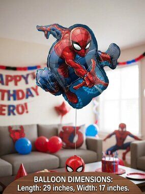 Giant Spider-Man SuperShape Foil Balloon - Anagram Marvel Avengers Party Decor